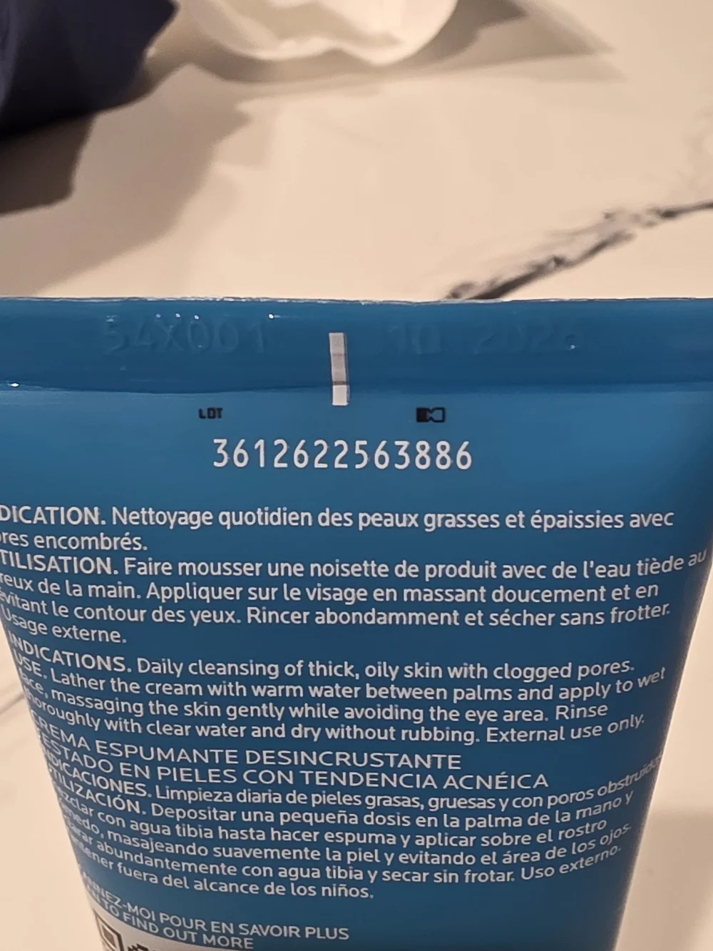 La Roche-Posay Effaclar Deep Cleansing Foaming Cream - Blue